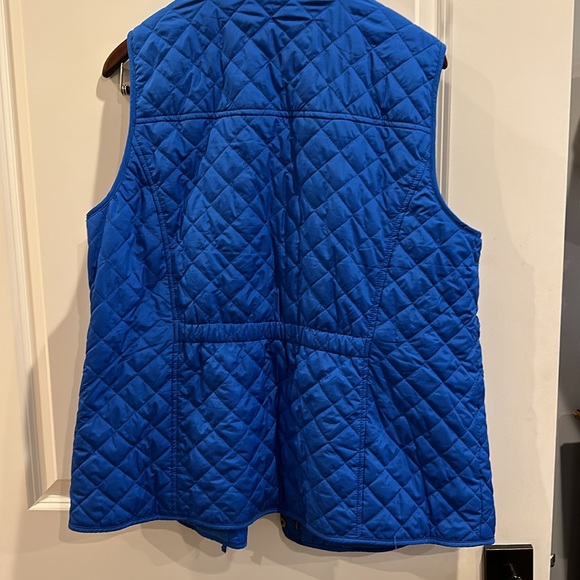 Talbots Like New Women’s Quilted Vest Marine Blue UK Plus 1X - Picture 6 of 6